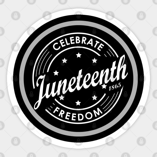 Juneteenth Celebrate Freedom Sticker by Steady Eyes